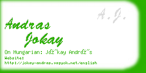 andras jokay business card